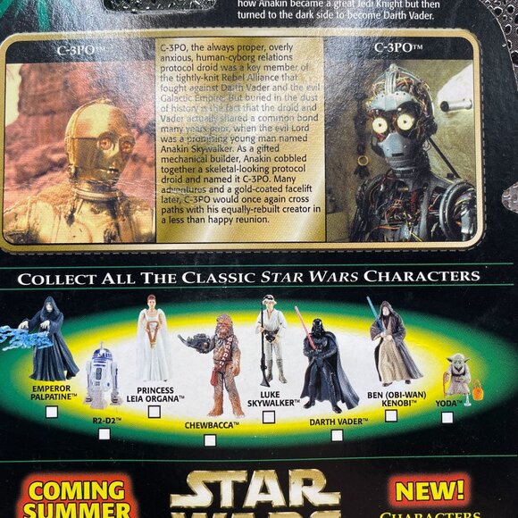 Star Wars – C-3PO Action Figure (Removable Arm) – The Power of the Force with Fl - Picture 4 of 4